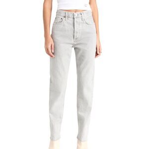 AGOLDE 90s Pinch Waist High Rise Straight Jeans Light Wash Size 28